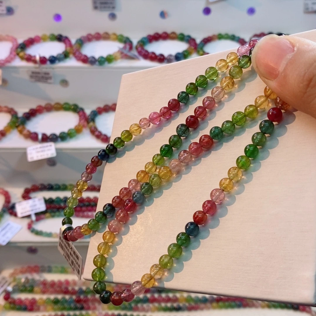 碧玺手串未镶嵌多样性发一条