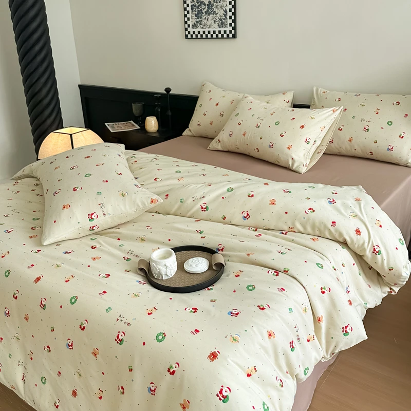 2025新款A类有氧针织棉双层纱系列四件套