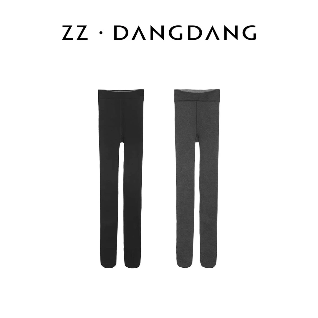 ZZ·DANGDANG冬季女士保暖显瘦针织加绒加厚打底袜紧身裤23225217