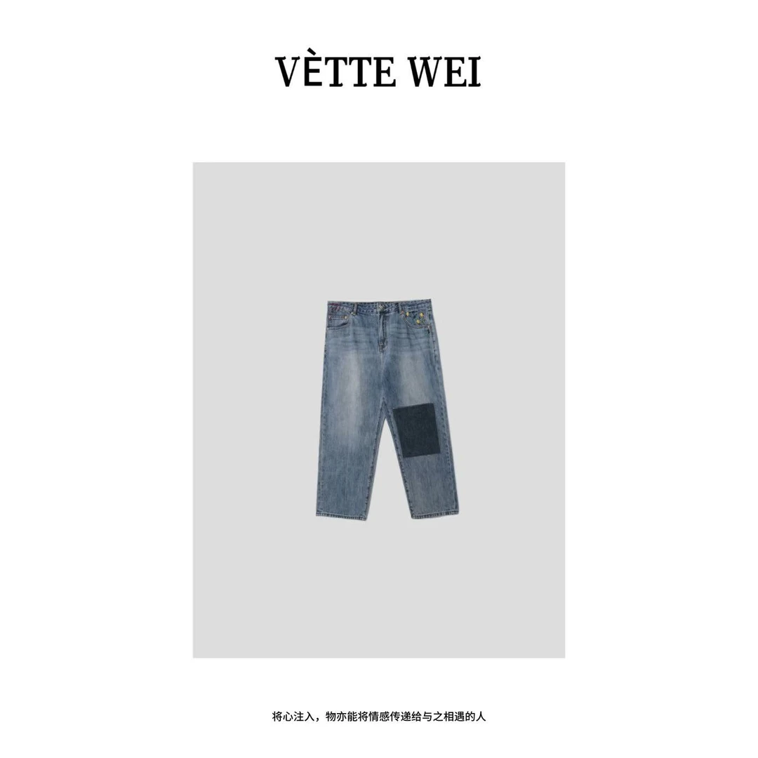VÈTTE  WEI  九分补丁牛仔裤  FZ0023