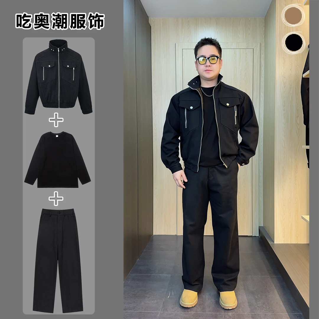 春季新款蛇年限定座山蟒定制短款飞行夹克外套潮流复古百搭9018