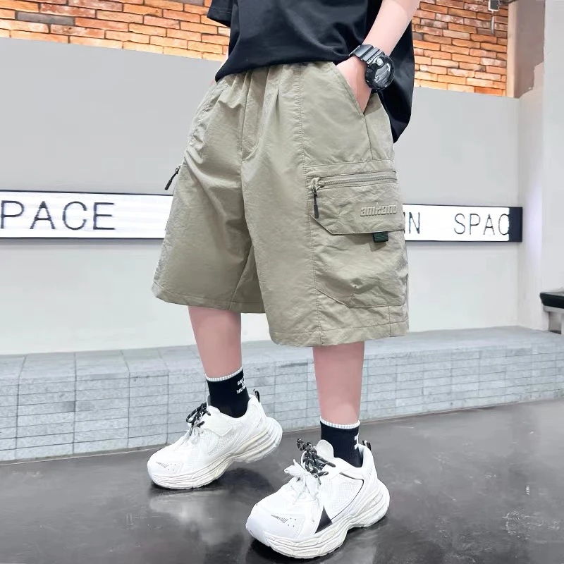 男童夏装休闲短裤2025新款儿童帅气潮流中大童夏季五分裤工装裤潮
