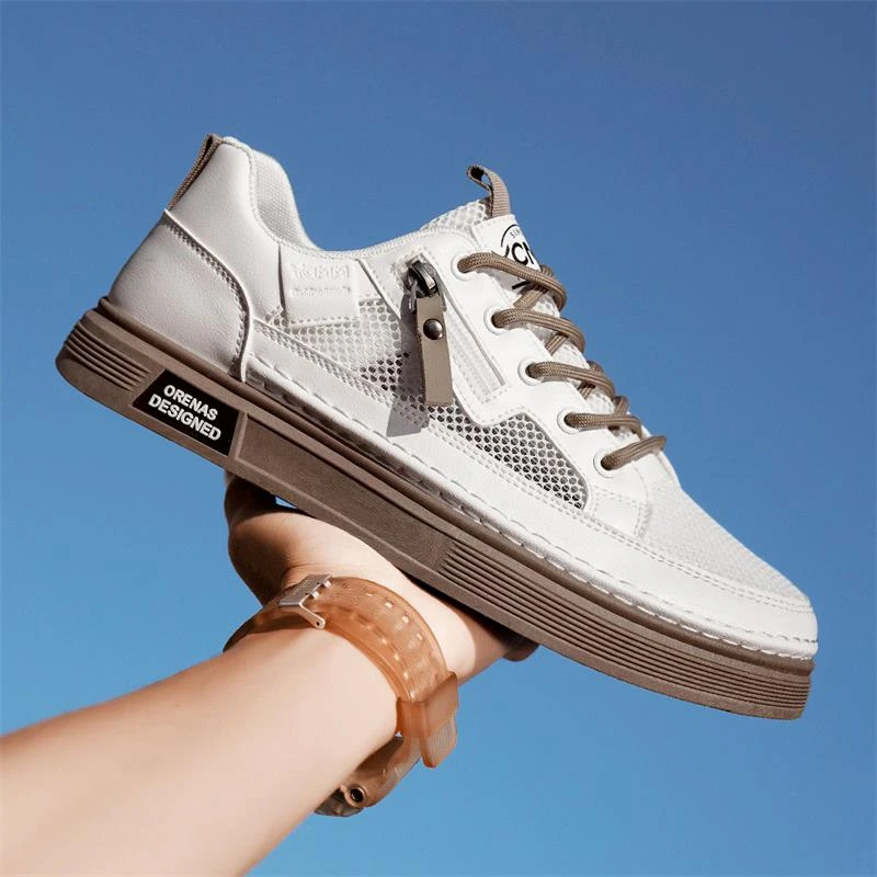 俞兆林男鞋夏季透气2025新款网面镂空网鞋男士小白鞋运动休闲板鞋