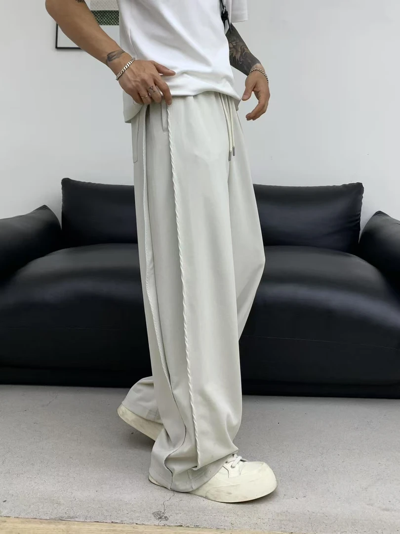 2631男士清爽微弹夏薄款宽松直筒裤