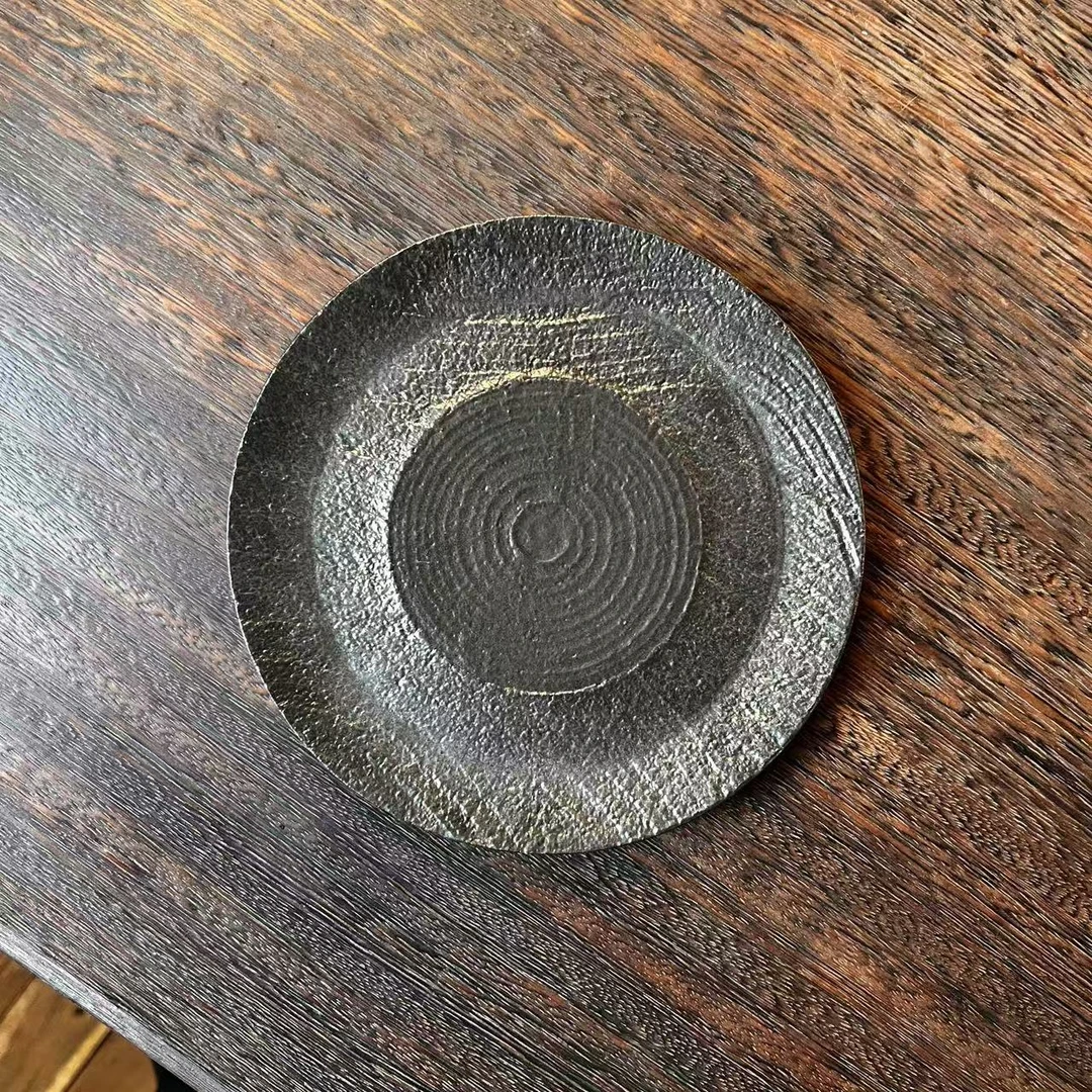 【小田甄陶】与诺-玄金壶承-直径17CM（Q6750）