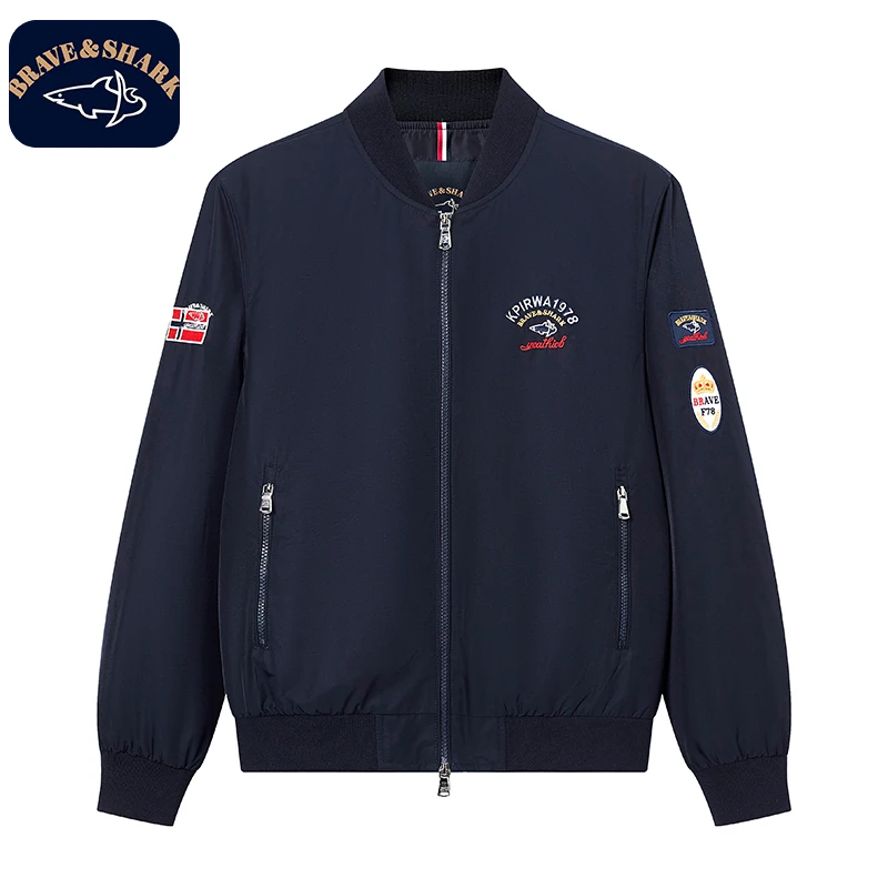 BRAVE&SHARK/勇士鲨鱼高奢男士限定时装外套2201