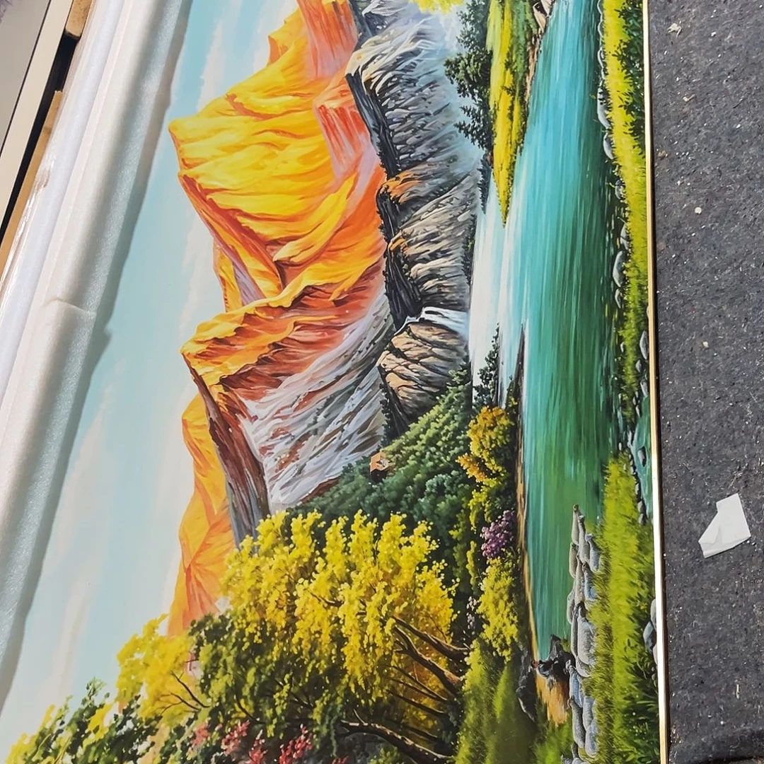 静***心横款100*240背靠金山角坏了