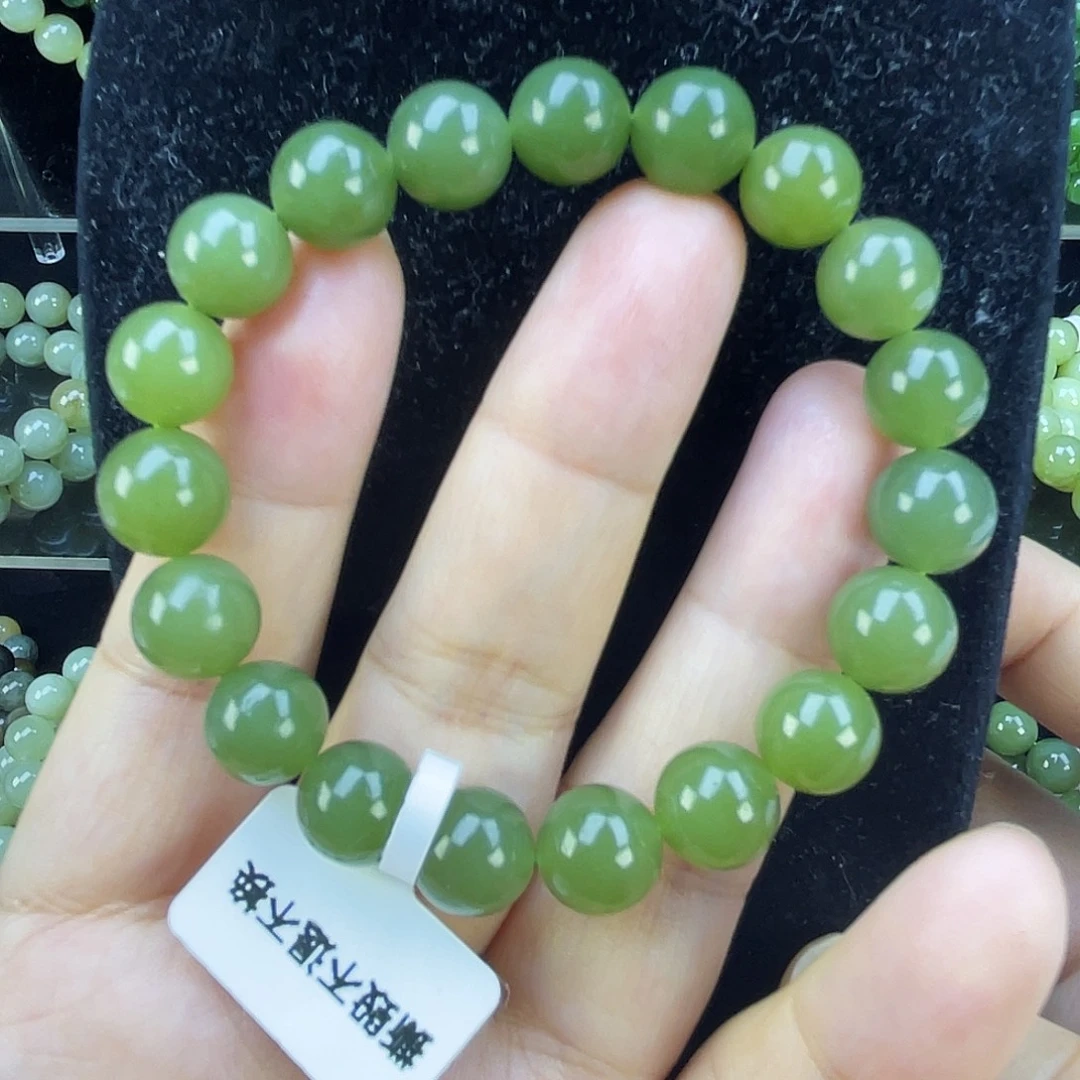 和田玉未镶嵌手链06