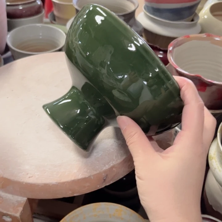 瓷片口16高12瑕景德镇陶瓷