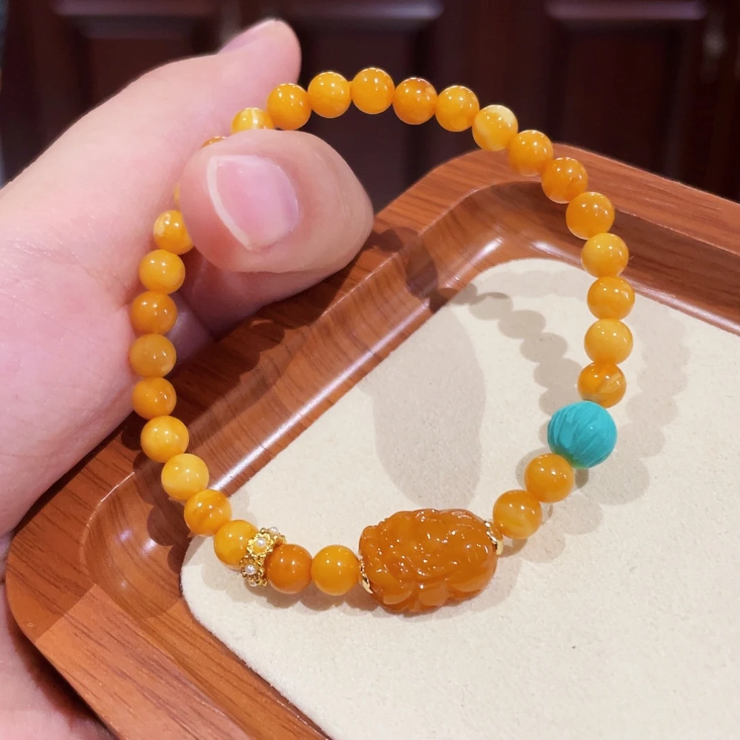 手链蜜蜡未镶嵌手串