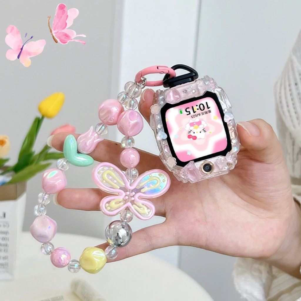 【新款蝴蝶手链】适用小天才电话手表表带z10/z9/z8A少年多巴胺挂链