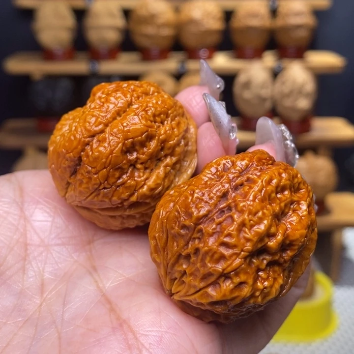 文玩核桃把件龙雀金蟾28号