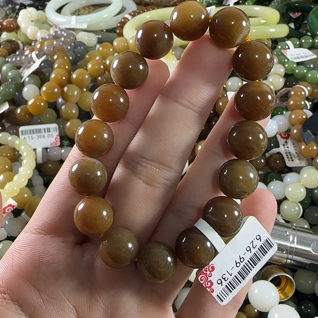 和田玉未镶嵌手链220