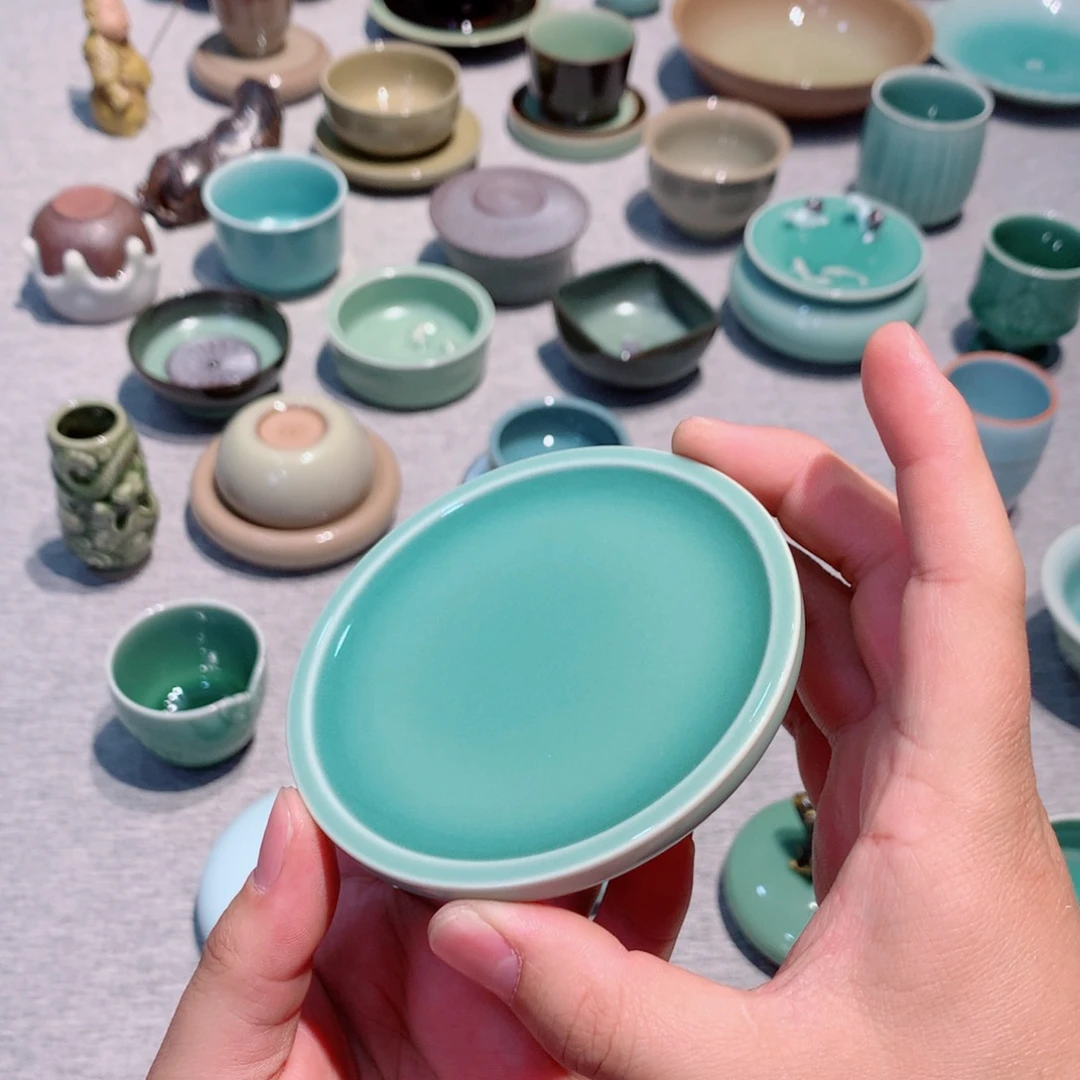 硕*扬龙泉青瓷茶具杯子