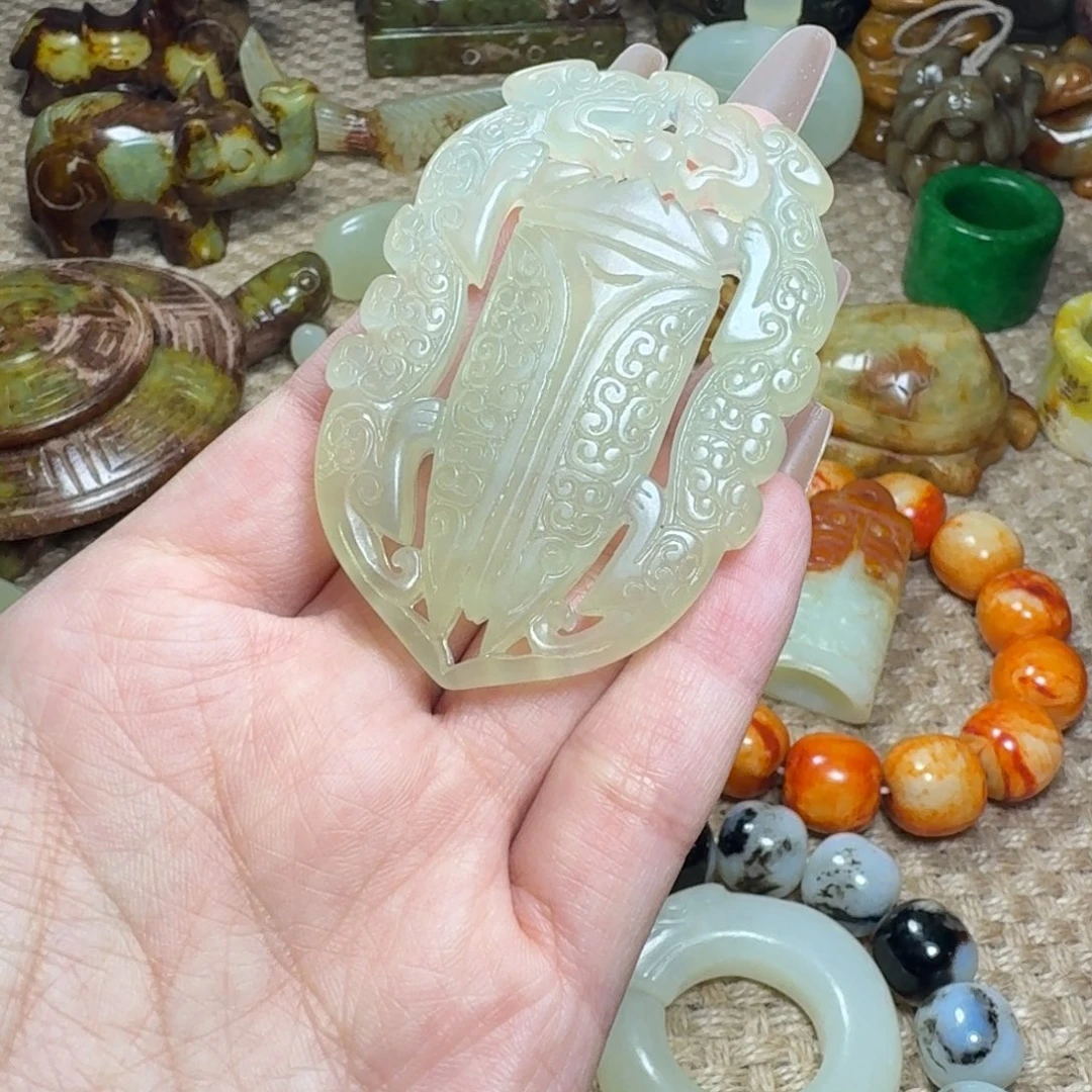 白玉菩提吊坠挂件