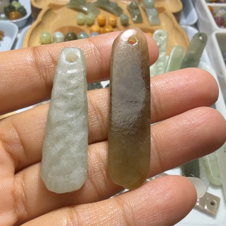 喜***楽未镶嵌和田玉珠宝半成品
