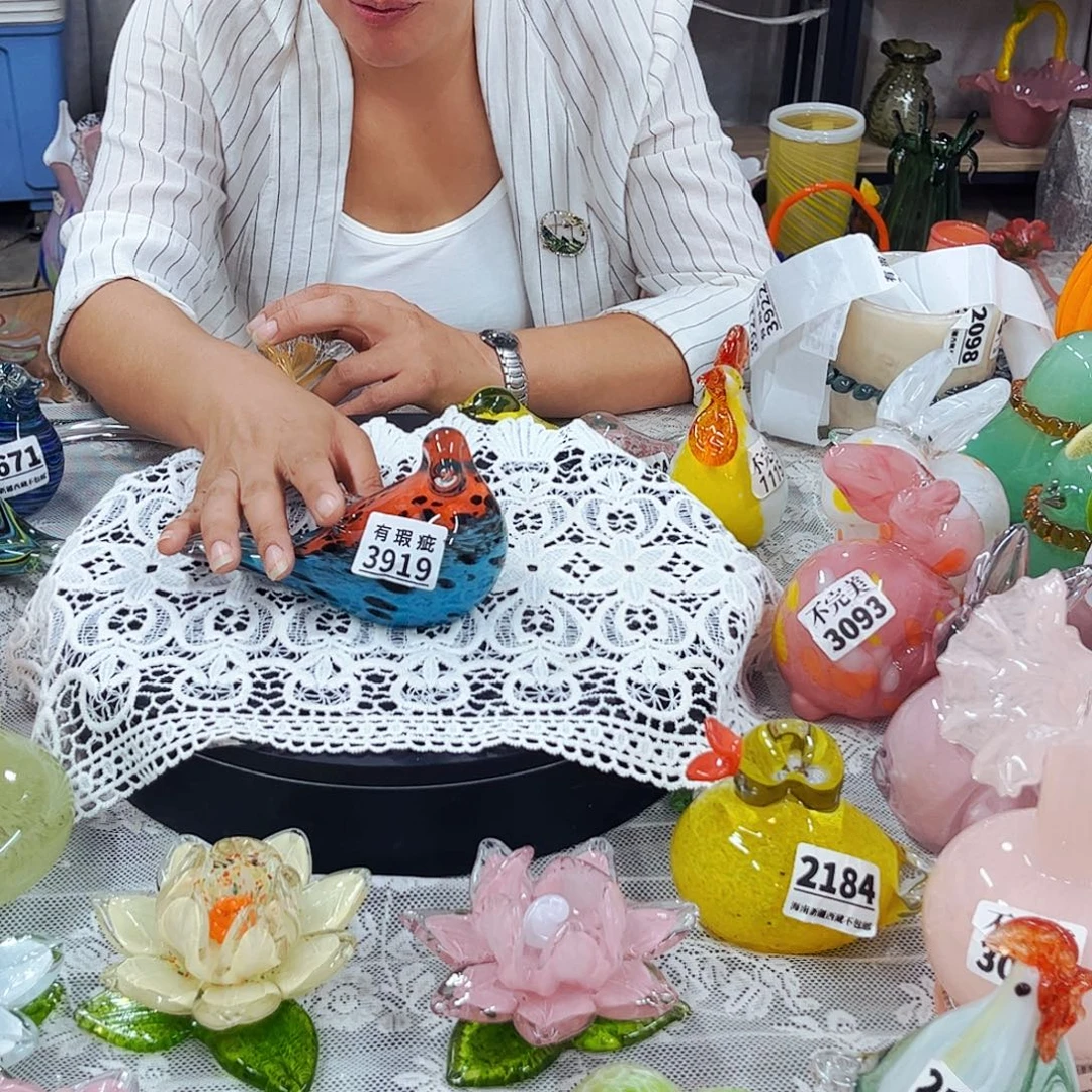 3919瑕 家悦琉璃工艺品不完美