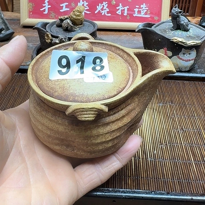 纯手工制作粗陶茶具