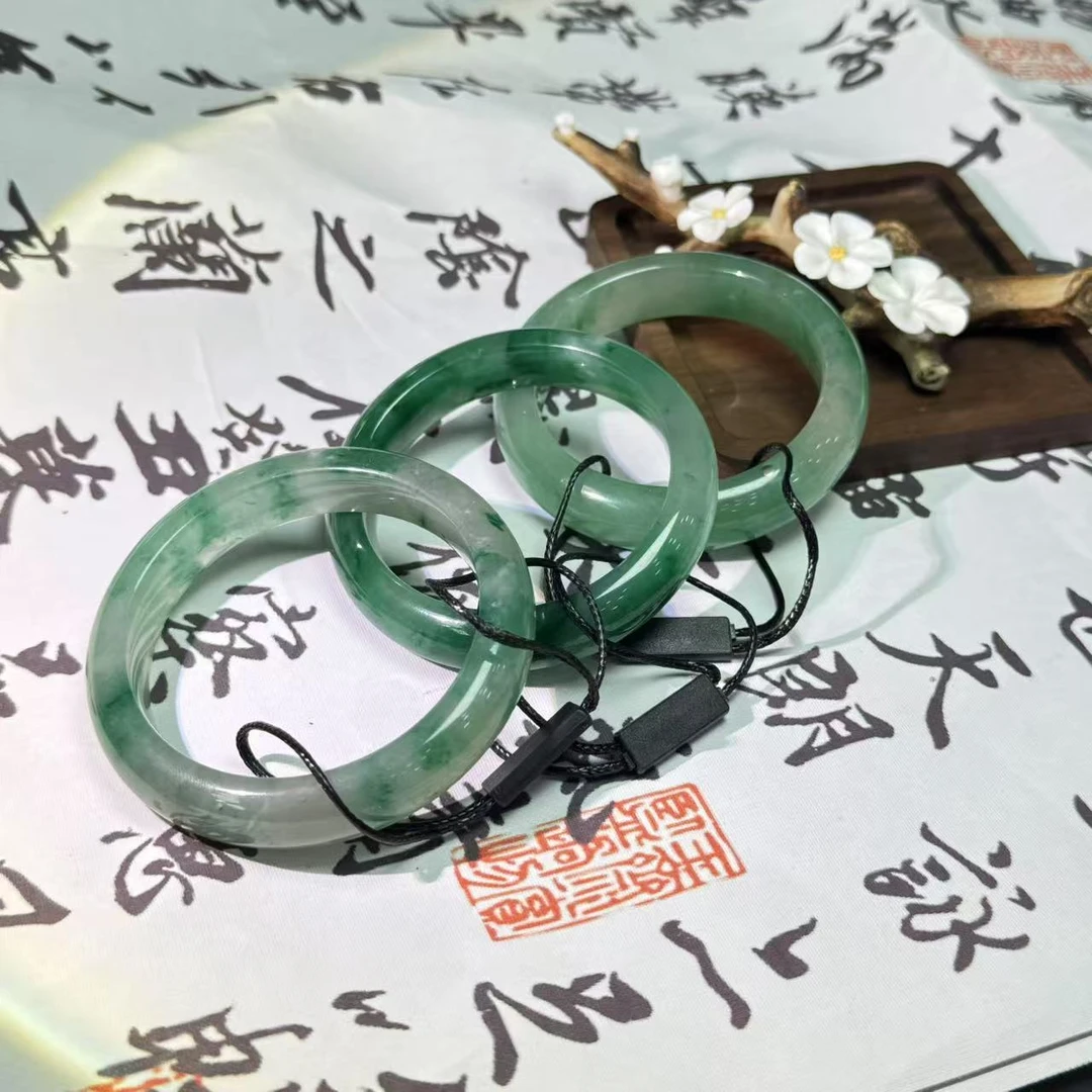 天然非洲翠正圈手镯拍一发一多样性发其一1040001