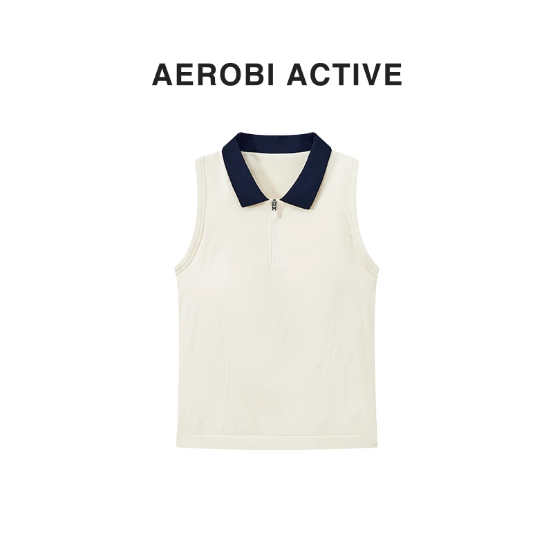 AEROBI ACTIVE女士半拉链polo无缝一体12025
