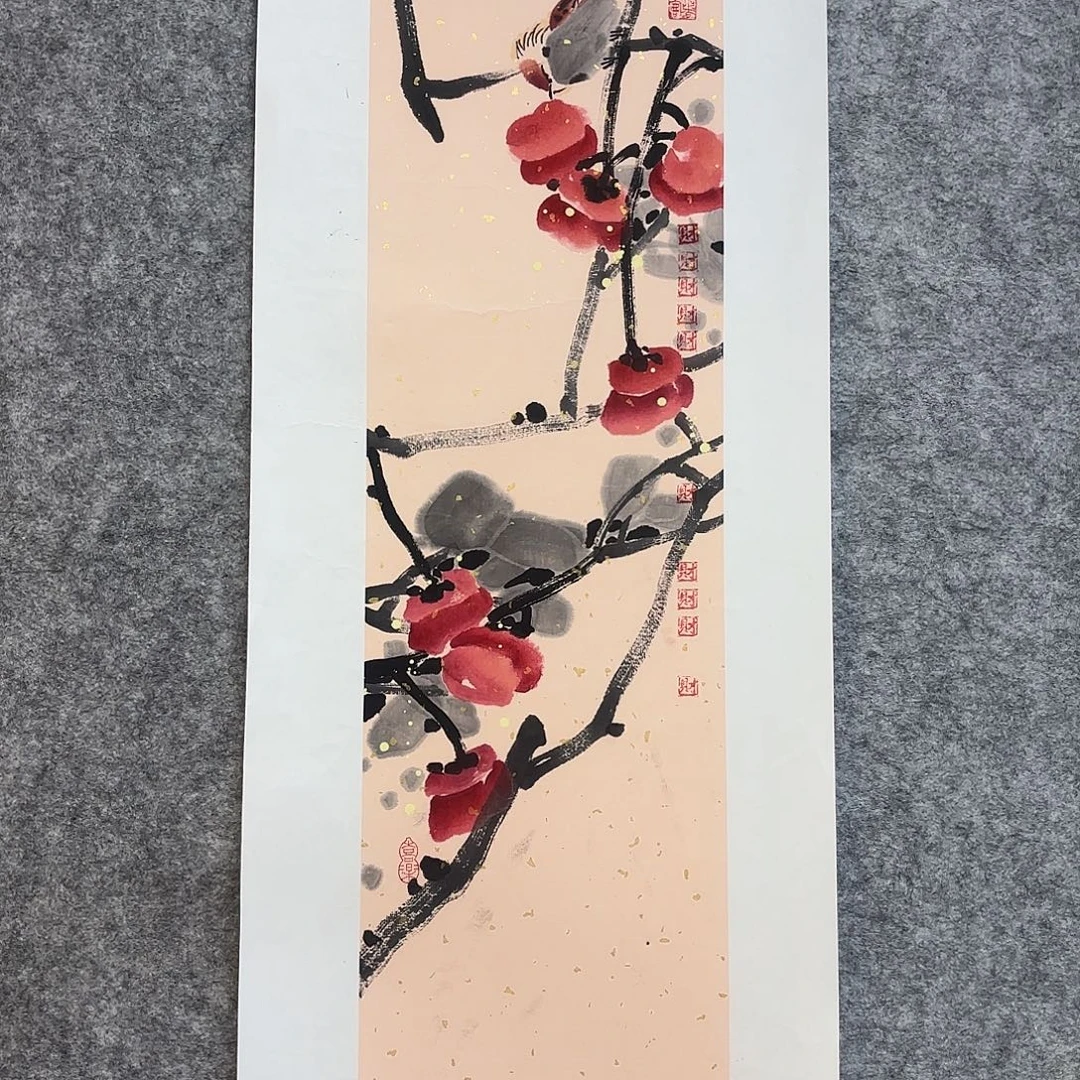 韩***勇国画手给花鸟国画作品