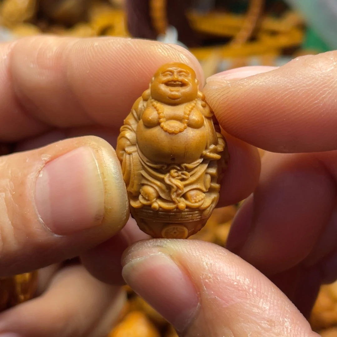 橄榄核手串/手链聚宝盆弥勒756