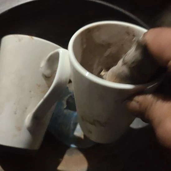 瓷发两个水杯，国营四厂库存