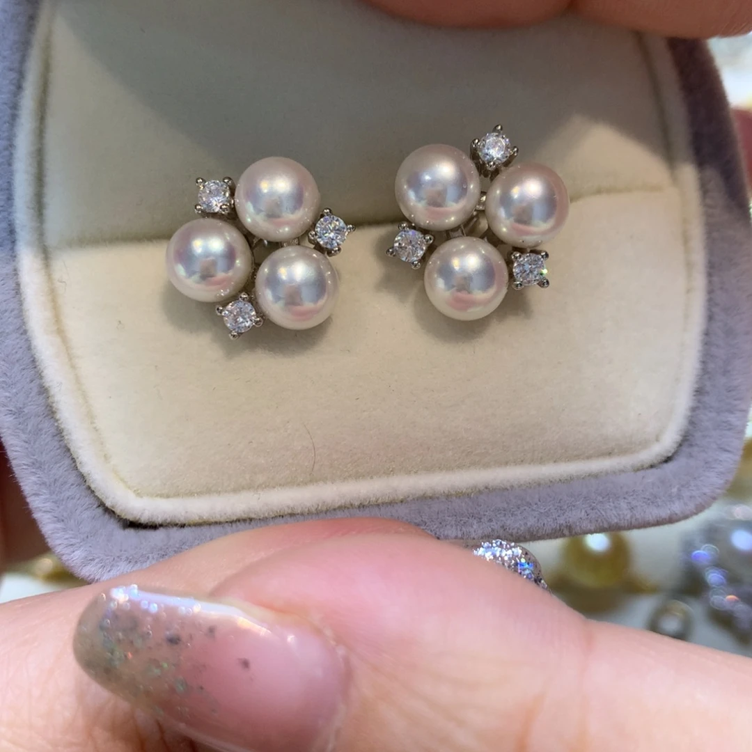 未镶嵌淡水珍珠耳饰