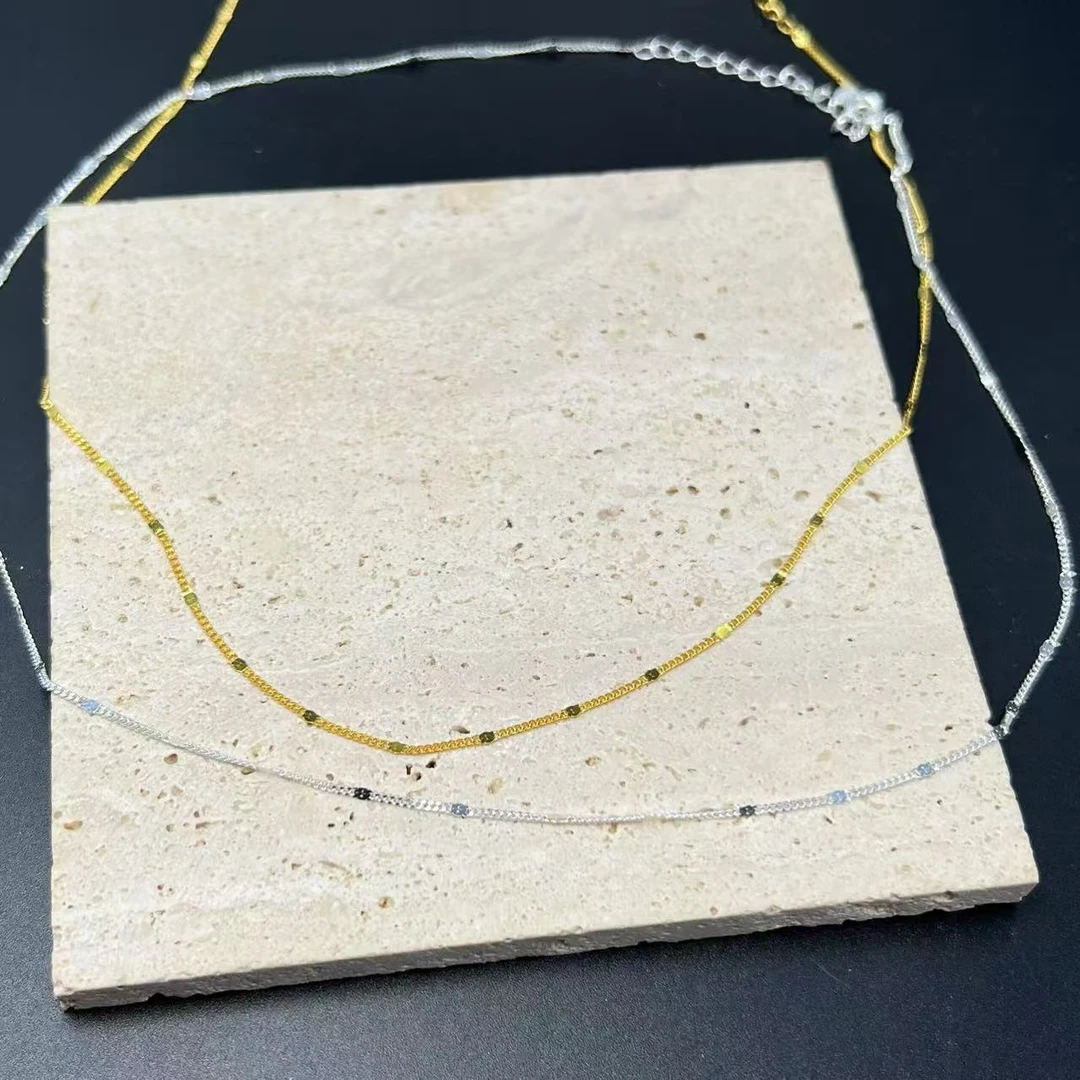 链子925银 【北野珠宝】S925银项链-B17H-328多样性发一