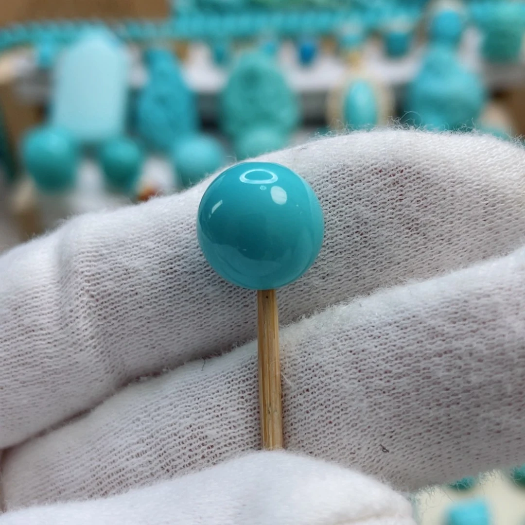 绿松石珠宝奇石18K金镶嵌