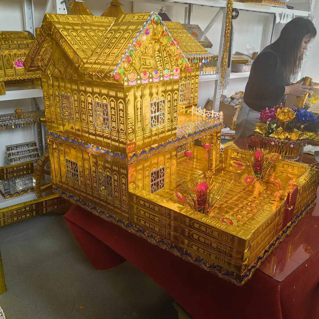 别墅 二层房子精品折纸手工DIY材料包送教程