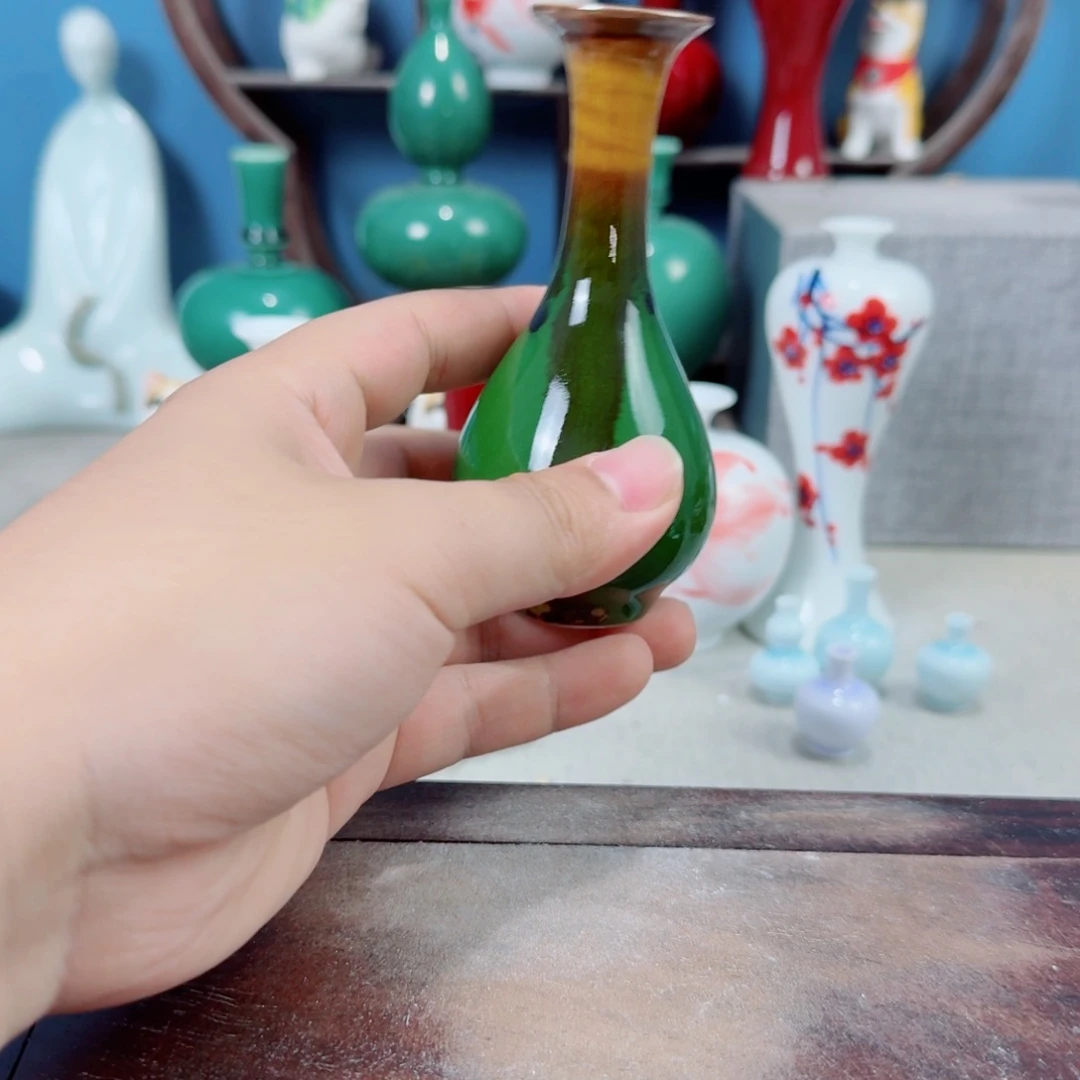 陶瓷手工小花器摆件