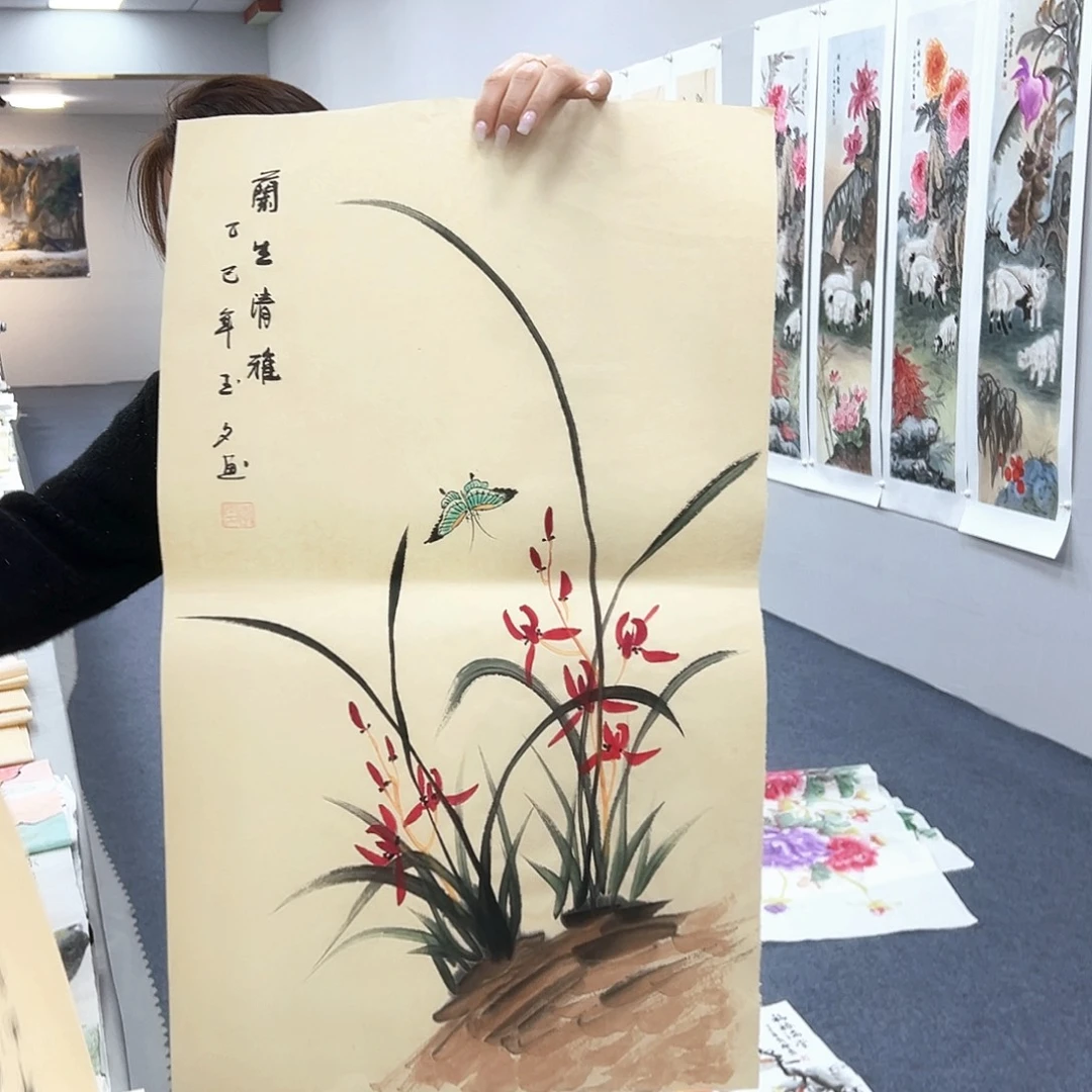 国画国画作品纯手绘制作品