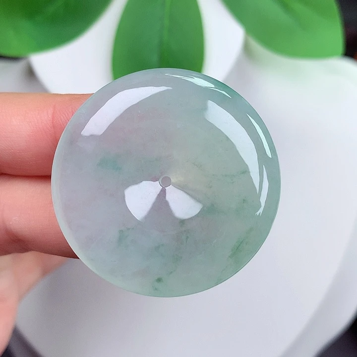 颈饰未镶嵌翡翠平安扣 36.6x6.0mm