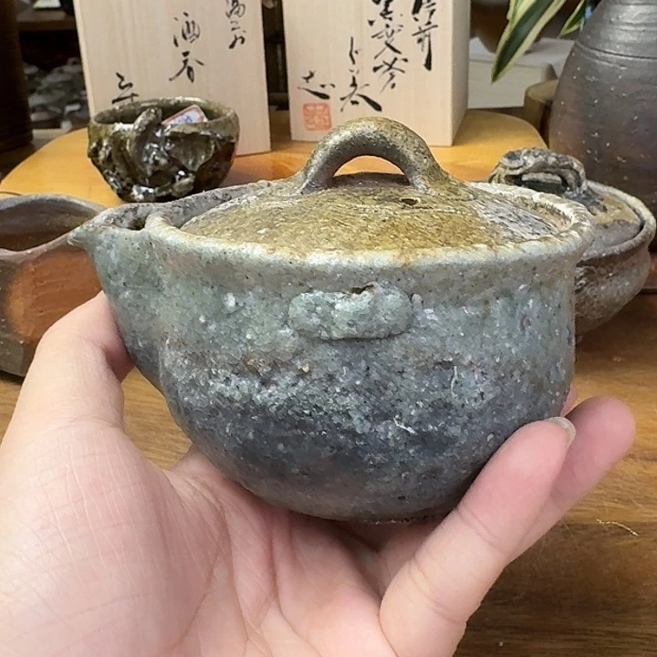 柴岗守备前烧密色宝瓶福利一口价