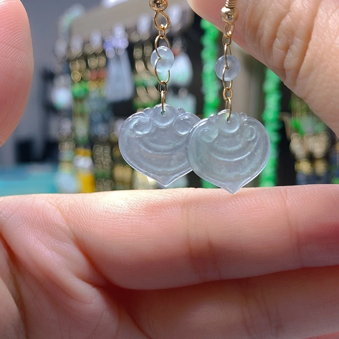 未镶嵌翡翠耳饰翡翠