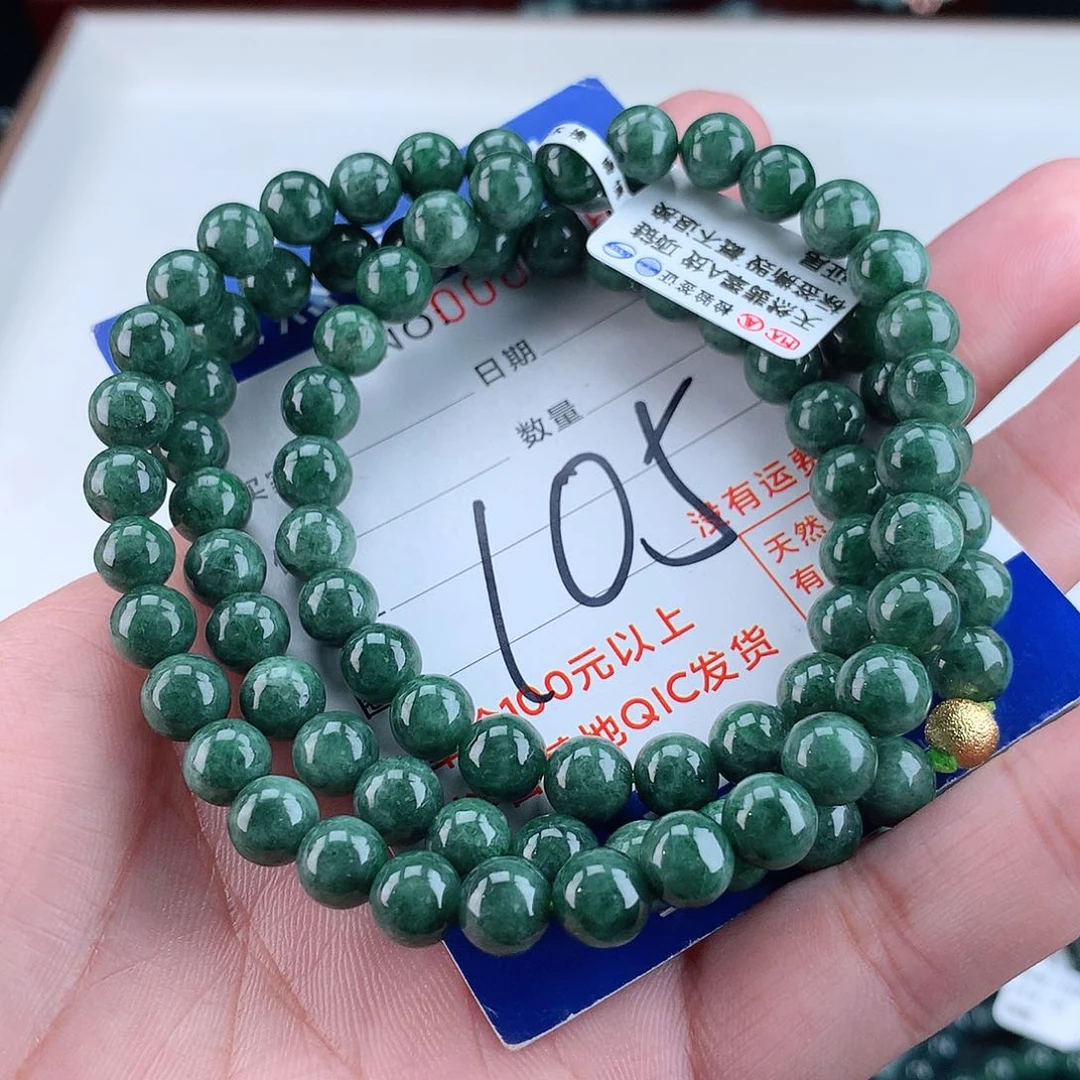 翡翠毛衣链未镶嵌