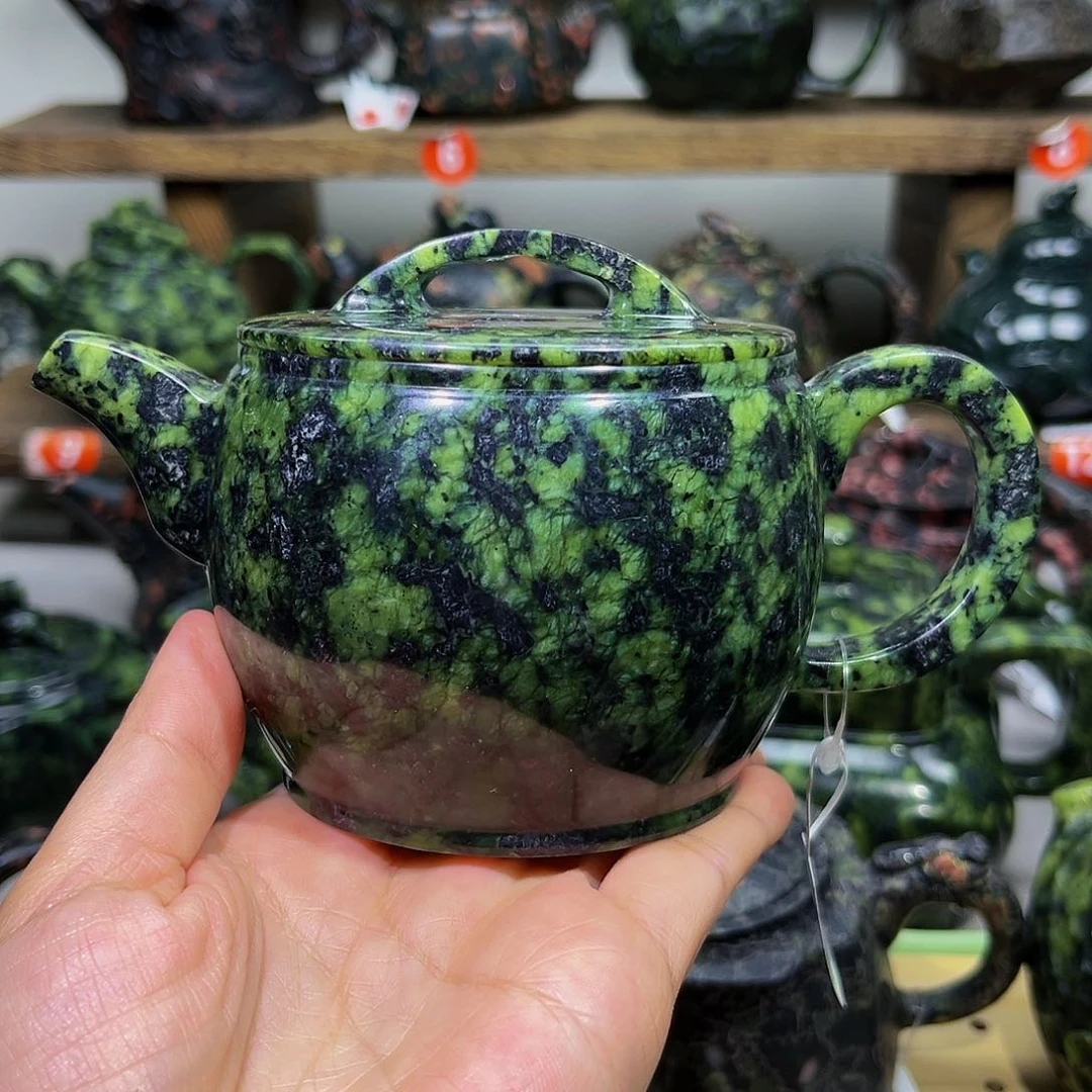 石材藏玉药王石汉瓦壶