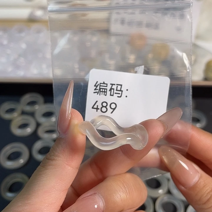 玛瑙/玉髓未镶嵌戒指489港21