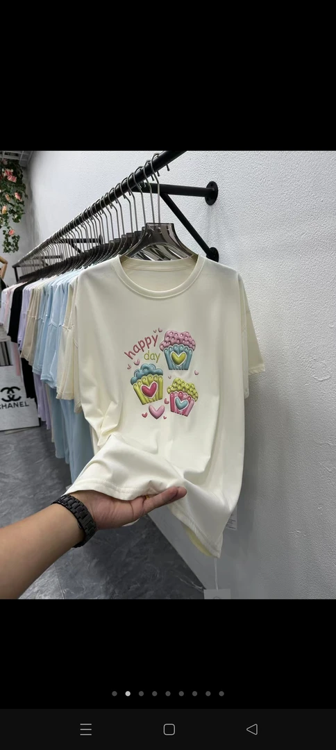 常规时尚短袖T恤轻奢极简风印花抗起球休闲风女士