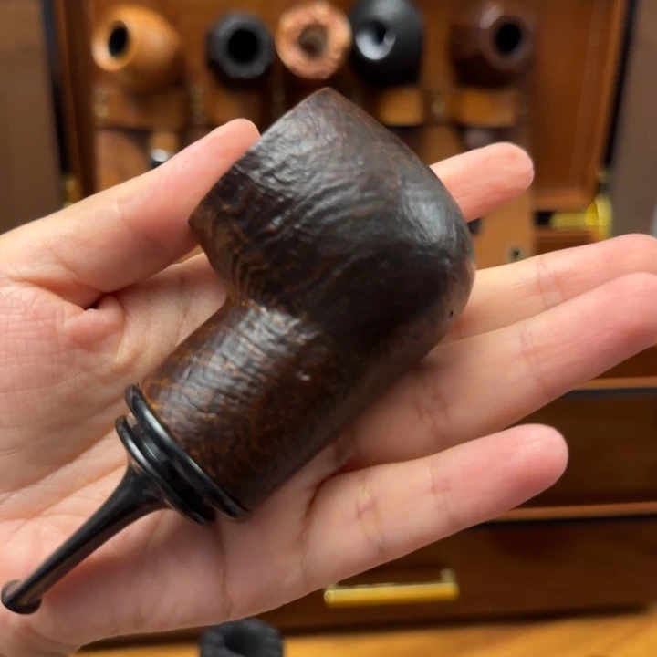 俄罗斯品牌阿斯特拉手工制作石楠木烟斗喷砂空腔苹果斗