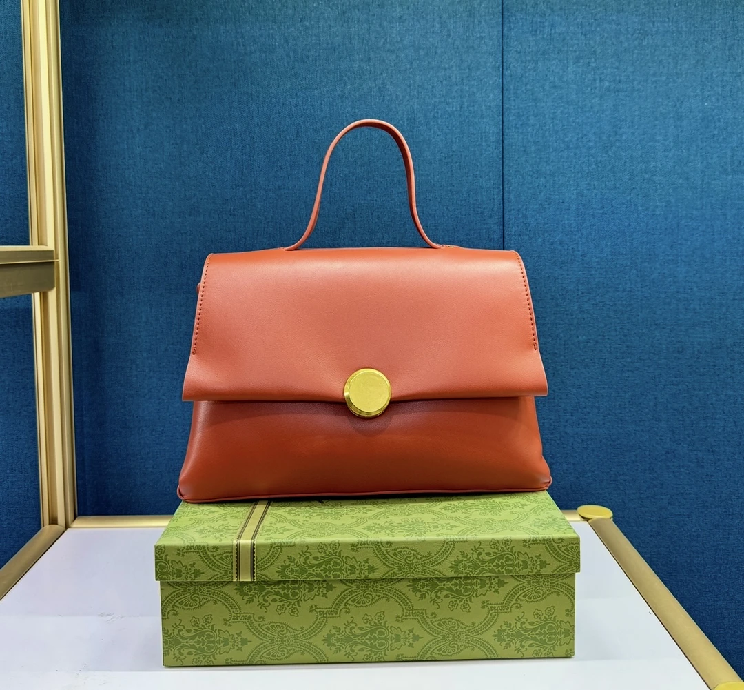 潮流防盗中号小众斜挎包真皮防刮耐刮扣式女士复古简约风时尚3010