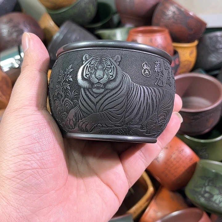 茶杯紫砂全手工紫砂主人杯