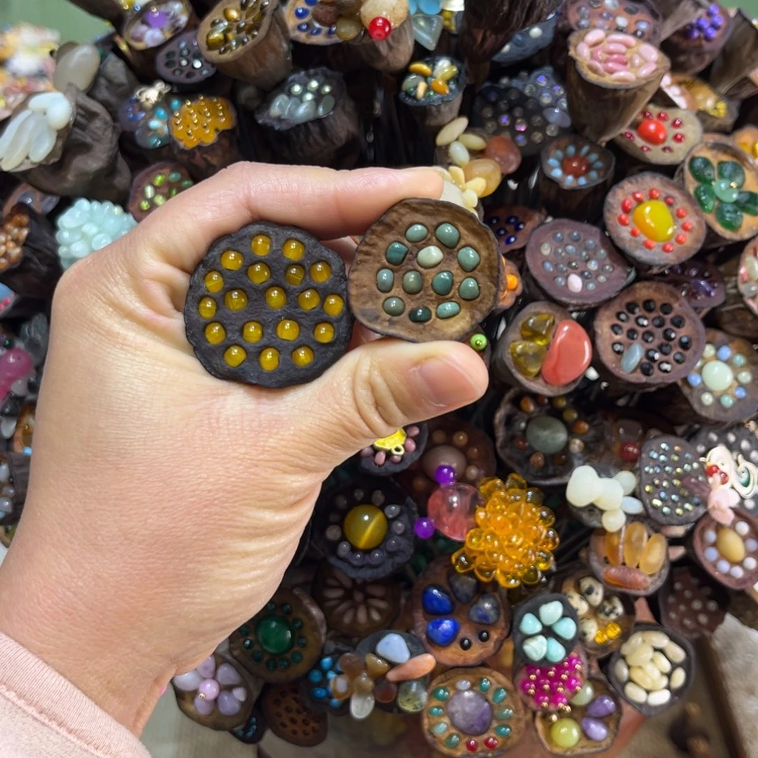 王***丫莲蓬干花摆件永生花