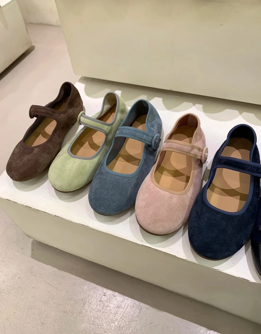 【软糖系列】浅口简约小众芭蕾平底玛丽珍单鞋百搭款奶奶鞋