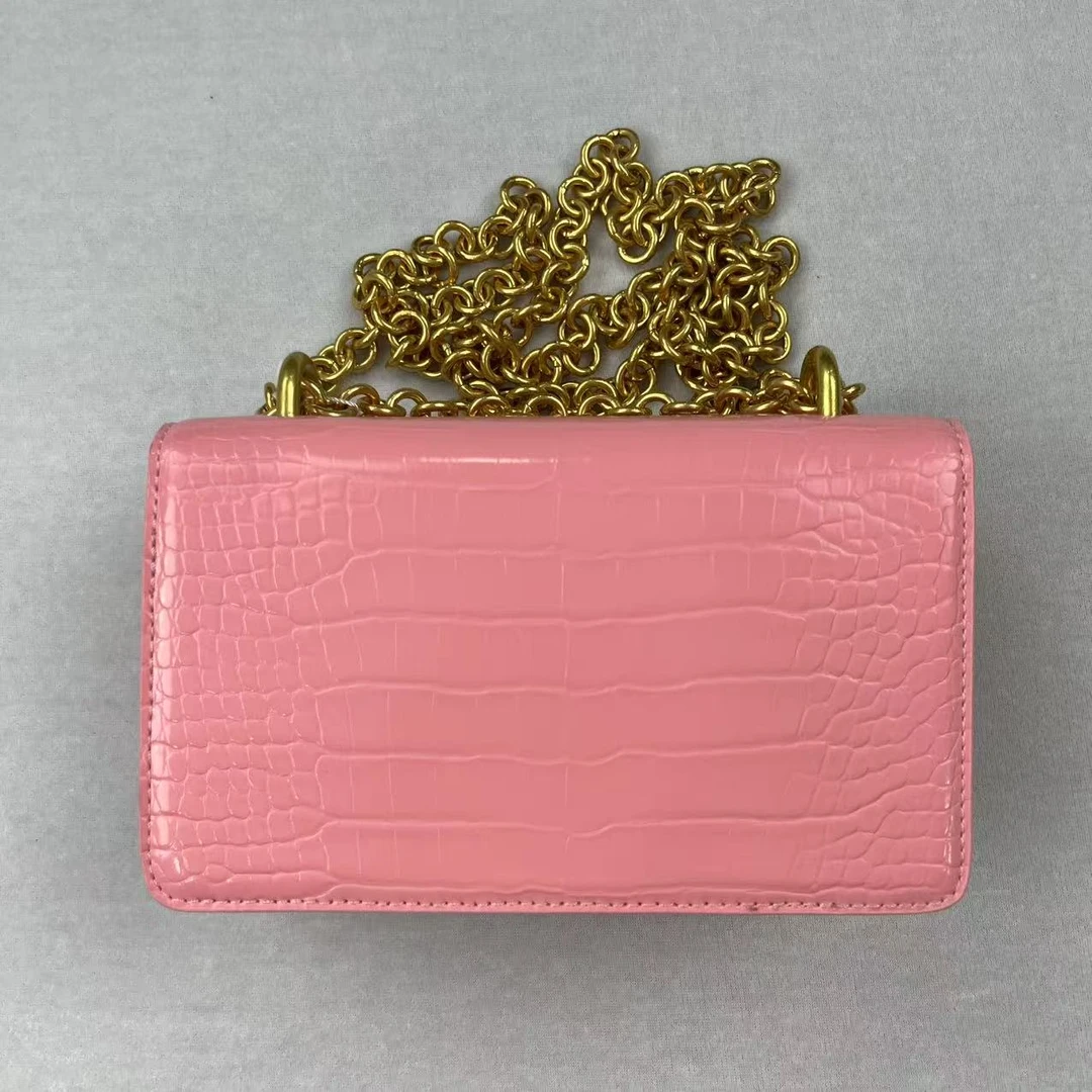 时尚轻奢时尚百搭女包 10971 粉色滑19cm