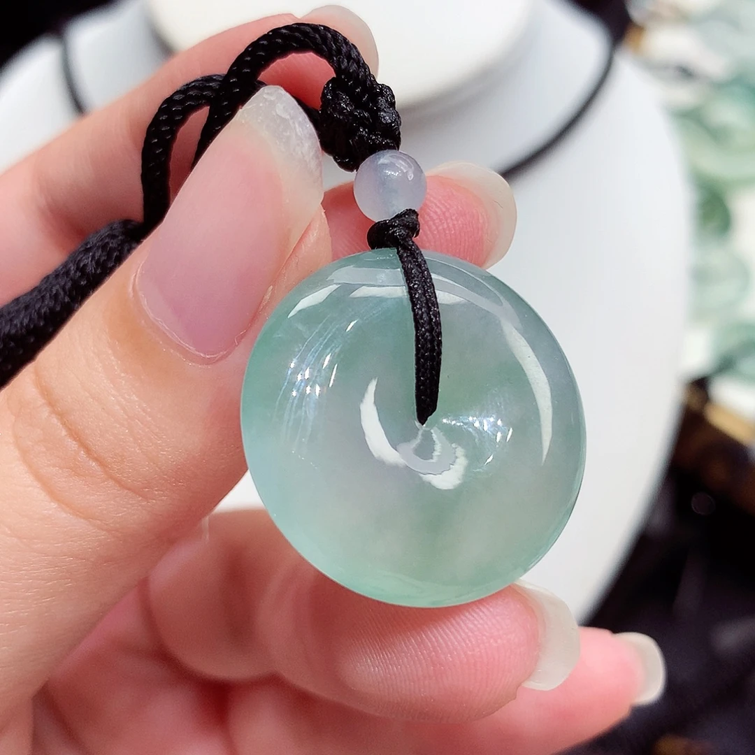 翡翠未镶嵌颈饰翡翠14，24.5/6.2
