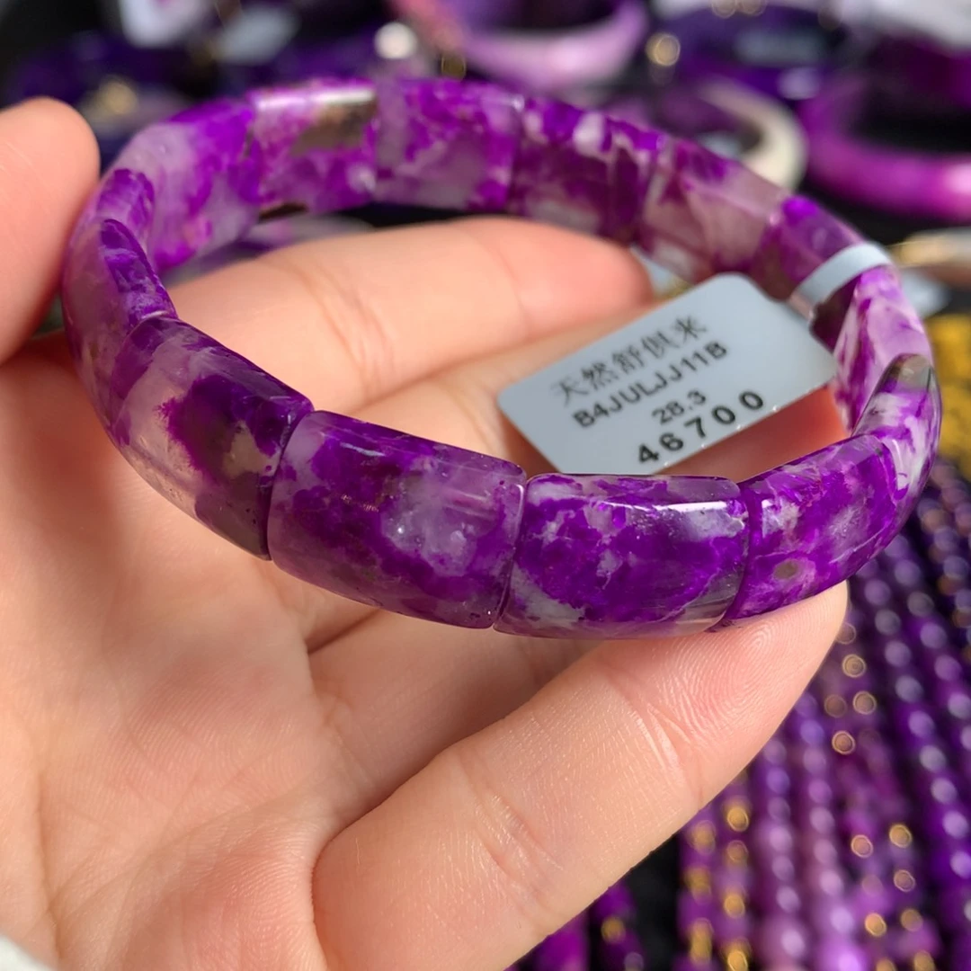 苏纪石（舒俱来）未镶嵌奶昔樱花玻璃种手排