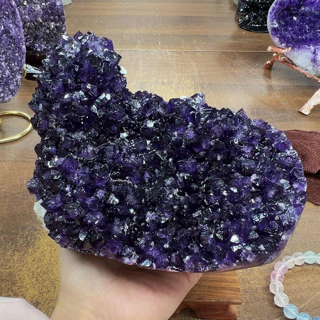 紫晶摆件未镶嵌晶体