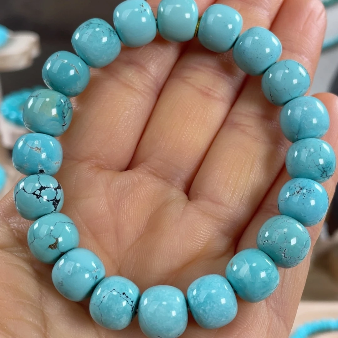 绿松石未镶嵌套链10mm